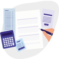 Image d’une main remplissant un formulaire.